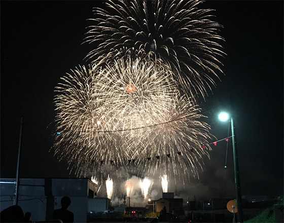 <苫小牧店>15年ぶりの花火見物!