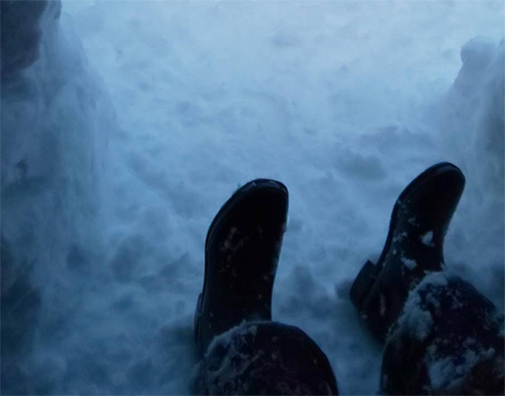 <千歳店>かまくらづくり