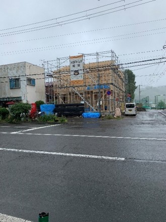 <苫小牧店>室蘭市水元町にて新築アパート建築中!②