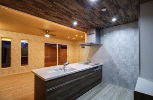 間接照明が美しい平屋